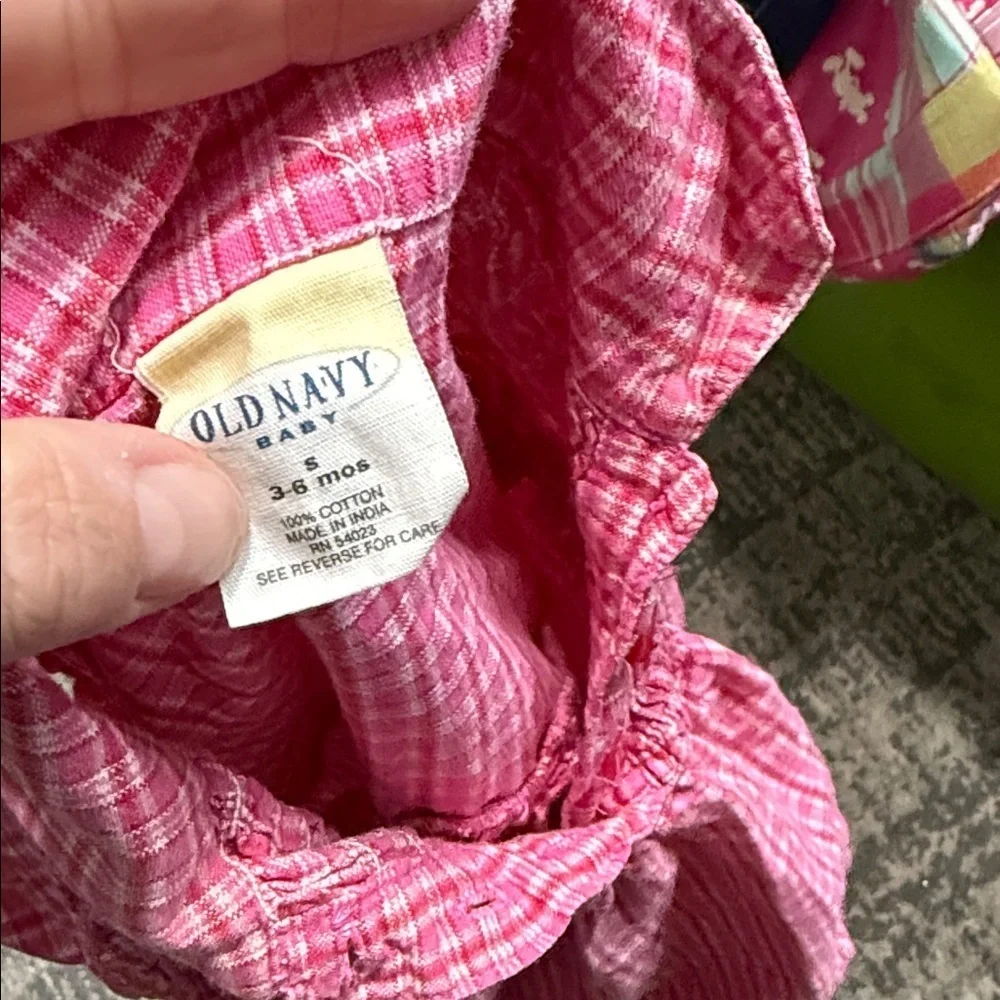 Charming Pink Plaid Kids Dress Y2K
